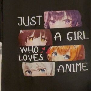 Anime Graphic Tee with Colorful Eyes